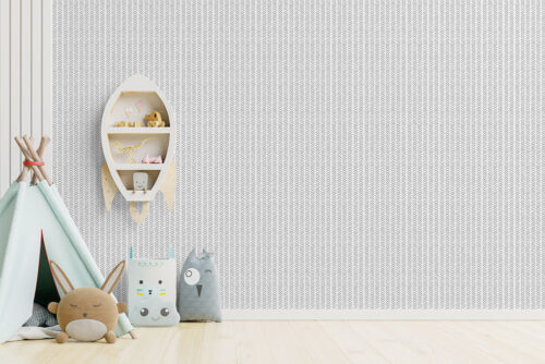 Peel and stick wallpaper with arrows pattern
