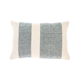 16 x 24 ambu woven cushion with blue stripes