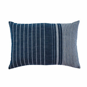 16 x 24 blue stripped ardoise pillow