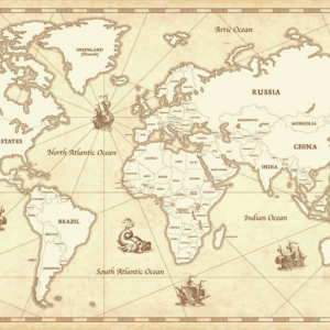 maps stock wall art 9