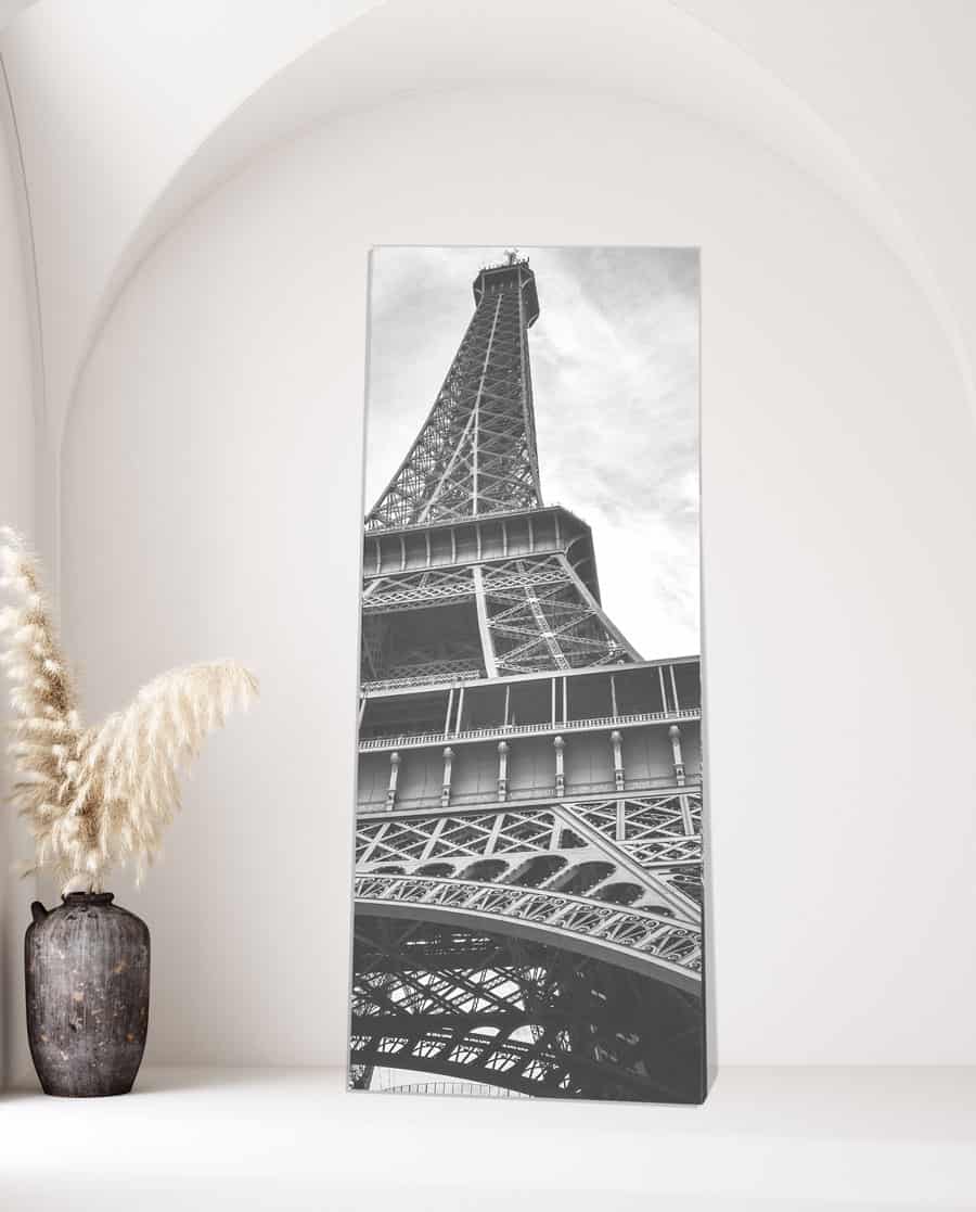 Extra large panoramic canvas print of Eiffel tower photo made by Canvas n Decor Canada