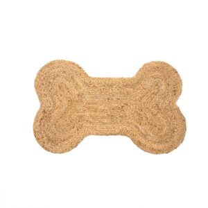 Dog bone shaped mat for pet decor