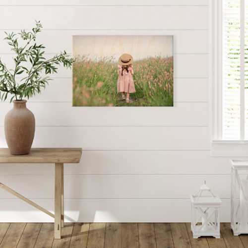 Picture of child printed on wood by Canvas n Decor Canada