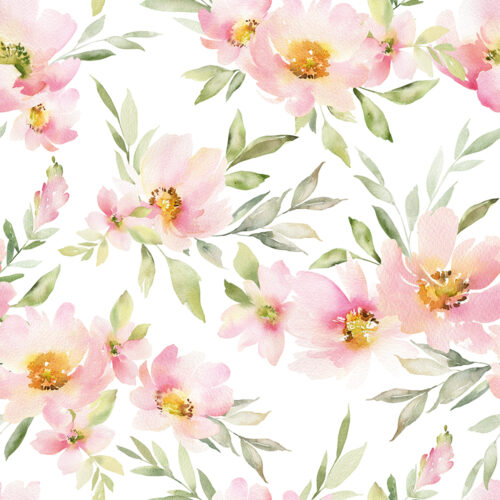 Floral Garden Party Wallpaper pattern closeup