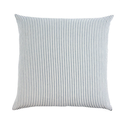 French ticking stripped cushion