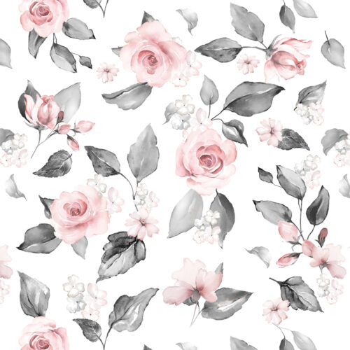 Refined Rose removable wallpaper pattern closeup