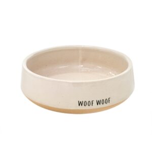Stoneware decorative dog bowl for pet dog